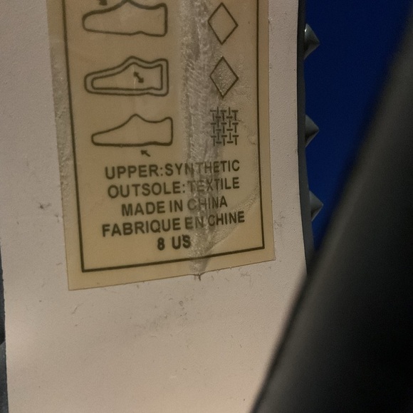 Studded Gray High Heels - Picture 6 of 7